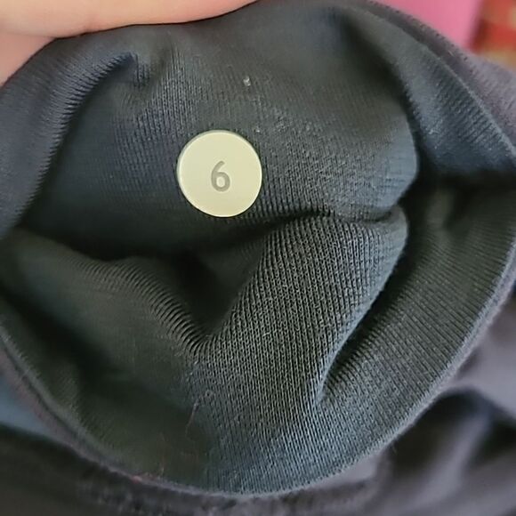 Lululemon Wunder Under Crop Blue Camo Pebble Inkwell Mixed Media Leggings - Picture 4 of 6